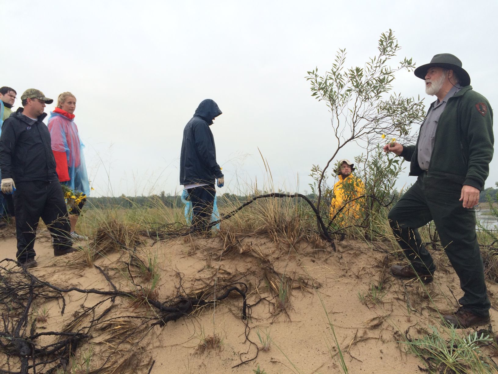 Volunteers clean up dunes